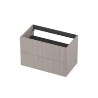 INK - Onderkast 2L Gelakt Gefreesd Tbv Greep - 800x450x520 Mm - Kasjmier Grijs