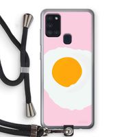 Sunny side up: Samsung Galaxy A21s Transparant Hoesje met koord