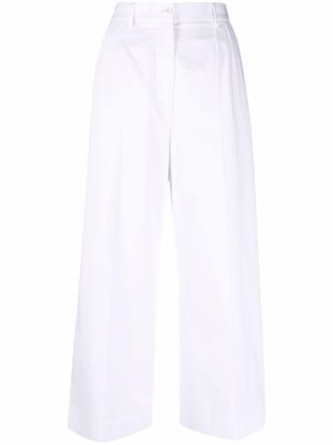 Dolce & Gabbana pantalon ample court à boutons DG - Blanc