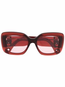 Lanvin lunettes de soleil teintées à monture oversize - Rouge