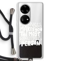 The prettiest: Huawei P50 Pro Transparant Hoesje met koord