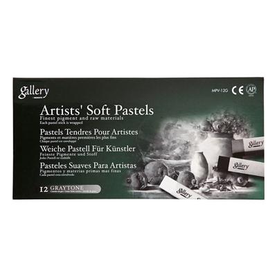 Creativ Company Gallery soft pastel set zwart/wit harmonie, 12st.