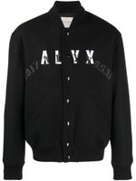 1017 ALYX 9SM veste bomber à logo en cuir - Noir