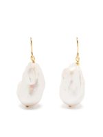 Jil Sander boucles d'oreilles à pendentif perle - Blanc