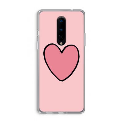 Hartje: OnePlus 8 Transparant Hoesje