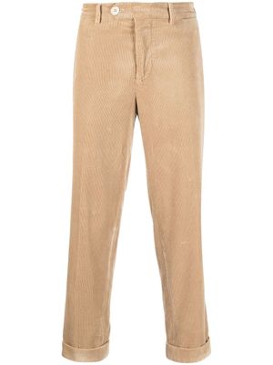 Brunello Cucinelli pantalon court en velours côtelé - Tons neutres