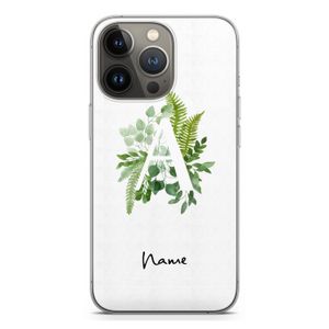 Green Brush: iPhone 13 Pro Transparant Hoesje