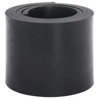 VidaXL Rubberen rand voor sneeuwploeg 150x15x1 cm zwart
