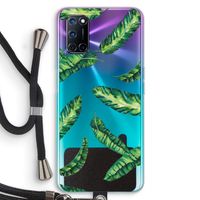 Lange bladeren: Oppo A72 Transparant Hoesje met koord