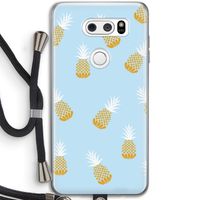 Ananasjes: LG V30 Transparant Hoesje met koord