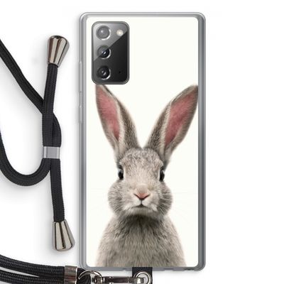 Daisy: Samsung Galaxy Note 20 / Note 20 5G Transparant Hoesje met koord