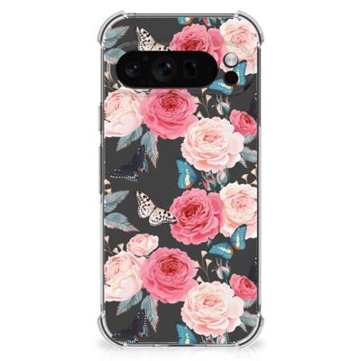 Google Pixel 9 Pro XL Case Butterfly Roses Google Pixel 9 Pro XL Case Butterfly Roses