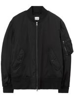 Burberry veste bomber Chequered Crest - Noir