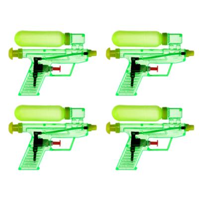 Waterpistool/waterpistolen - 8x - groen - 15 cm - kunststof - afneembaar reservoir