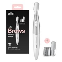 Braun FG1106 Mini-precisietrimmer Wenkbrauwen, Wit/Zilver - thumbnail