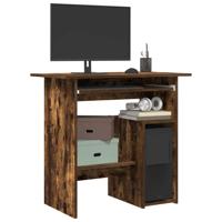 Bureau 80x45x74 cm bewerkt hout gerookt eikenkleurig