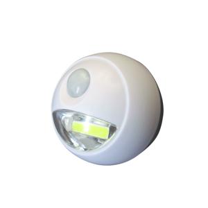 LED lampje met bewegingssensor - draadloos - zelfklevend - wit - Dia 8.5 cm - 2 standen
