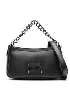 Love Moschino sac porté épaule à plaque logo - Noir