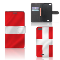 Wiko Lenny Bookstyle Case Denemarken - thumbnail