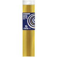 Crepe papier platte vellen - metallic goud - 250 x 50 cm - Knutselen met papier - Knutselspullen