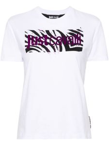 Just Cavalli t-shirt en coton à logo imprimé - Blanc