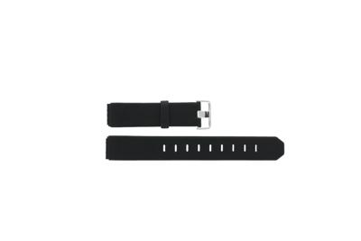 Horlogeband Jacob Jensen 850 / 851 / 852 / 853 Shine Leder Zwart 17mm