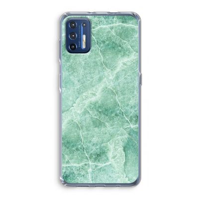 Groen marmer: Motorola Moto G9 Plus Transparant Hoesje