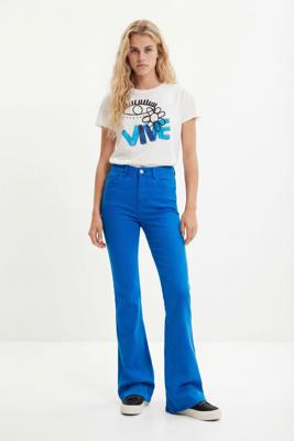 Flared jeans - BLUE - 40