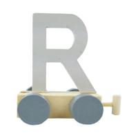 JeP kids houten treinletter R-offwhite uni