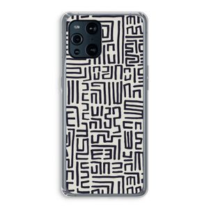 Moroccan Print: Oppo Find X3 Pro Transparant Hoesje