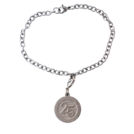 Nano Charm Bracelet with 25 Years of Geocaching charm