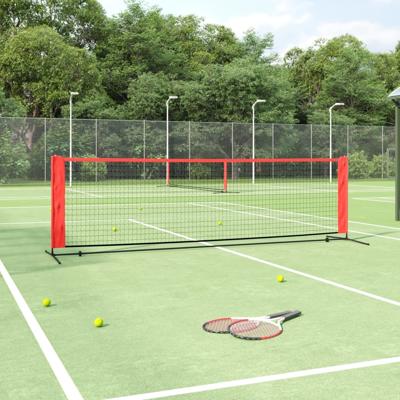 VidaXL Tennisnet 300x100x87 cm polyester zwart en rood