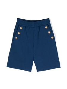 Balmain Kids Shorts verfraaid met knoop - Blauw