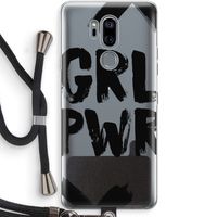 Girl Power #2: LG G7 Thinq Transparant Hoesje met koord Girl Power #2: LG G7 Thinq Transparant Hoesje met koord