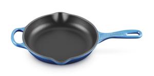 Le Creuset Skillet Signature - Azure - ø 23 cm - geëmailleerde anti-aanbaklaag