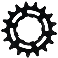 Tandwiel KMC Voor enviolo 17T O-MO Staal 3/32 inch - Zwart