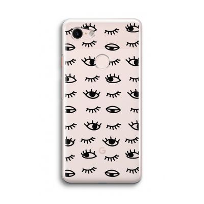 Eye pattern #2: Google Pixel 3 Transparant Hoesje