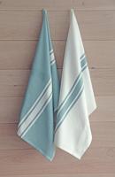 Handdoek Payton, ft 50 x 70 cm, gestreept, minéral, pak van 6 stuks