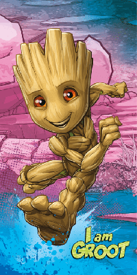 I am Groot strandlaken 70 x 140 cm
