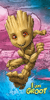 I am Groot strandlaken 70 x 140 cm I am Groot strandlaken 70 x 140 cm