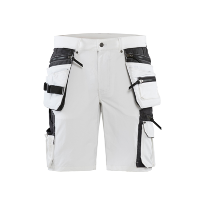 Blåkläder Schildersshort met 4-weg stretch 10881645 | Wit/Donkergrijs | Maat 64 - 7330509750209