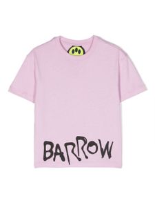 Barrow kids t-shirt en coton à logo Teddy Bear - Rose