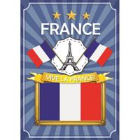 France deurposter blauw wit rood