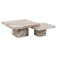 Richmond Salontafel 'Rashford' Marmer, Set van 2 stuks