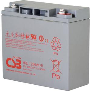 CSB Battery HRL 1280W high-rate longlife Loodaccu 12 V 20 Ah Loodvlies (AGM) (b x h x d) 181 x 167 x 76 mm M5-schroefaansluiting Onderhoudsvrij, Geringe