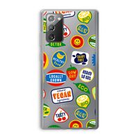 Fruitsticker: Samsung Galaxy Note 20 / Note 20 5G Transparant Hoesje