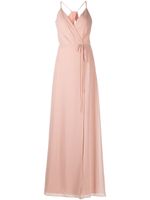 Marchesa Notte Bridesmaids robe sans manches à taille nouée - Rose