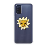 Kleine leeuw: Samsung Galaxy A03s Transparant Hoesje Kleine leeuw: Samsung Galaxy A03s Transparant Hoesje
