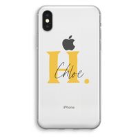 Amber Script: iPhone XS Transparant Hoesje
