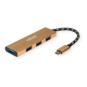 ROLINE 14.02.5049-5 USB 3.2 Gen 1 (3.1 Gen 1) Type-C 5000 Mbit/s Goud